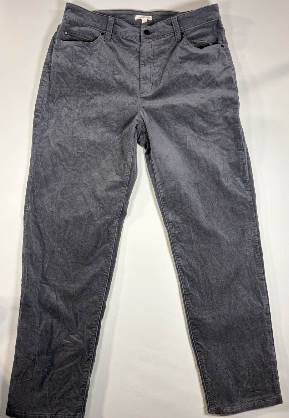 Eileen Fisher Women's Grey corduroys EUC